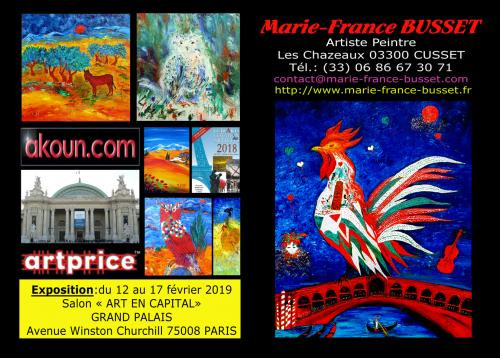 ART EN CAPITAL Salon des INDEPENDANTS  Exposition Busset Marie-France sur le site d’ARTactif