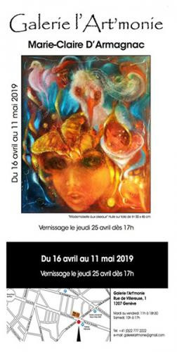 Exposition D'armagnac Marie-Claire sur le site d’ARTactif