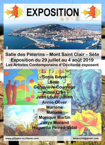 Exposition à la Salle des Pèlerins- Mont St Clair - Sète sur le site d’ARTactif
