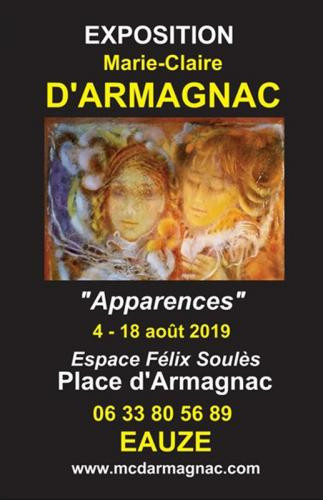 Exposition D'armagnac Marie-Claire "Apparences" sur le site d’ARTactif