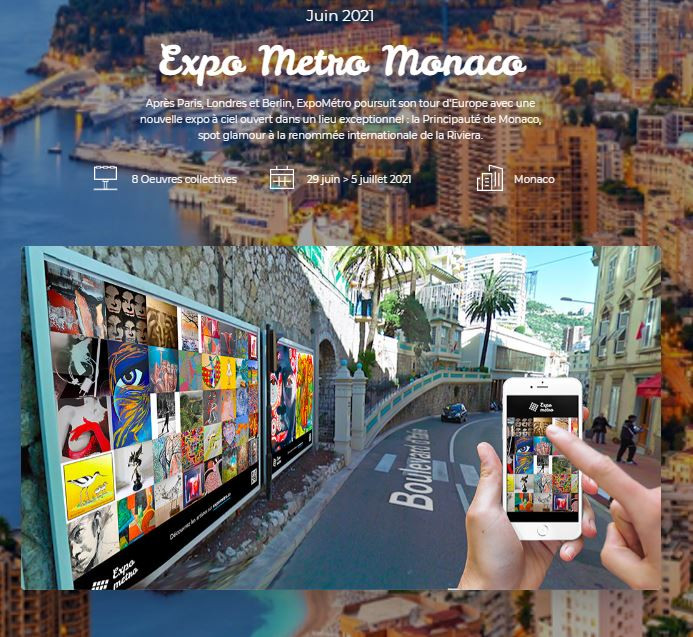 Expo Metro Monaco sur le site d’ARTactif
