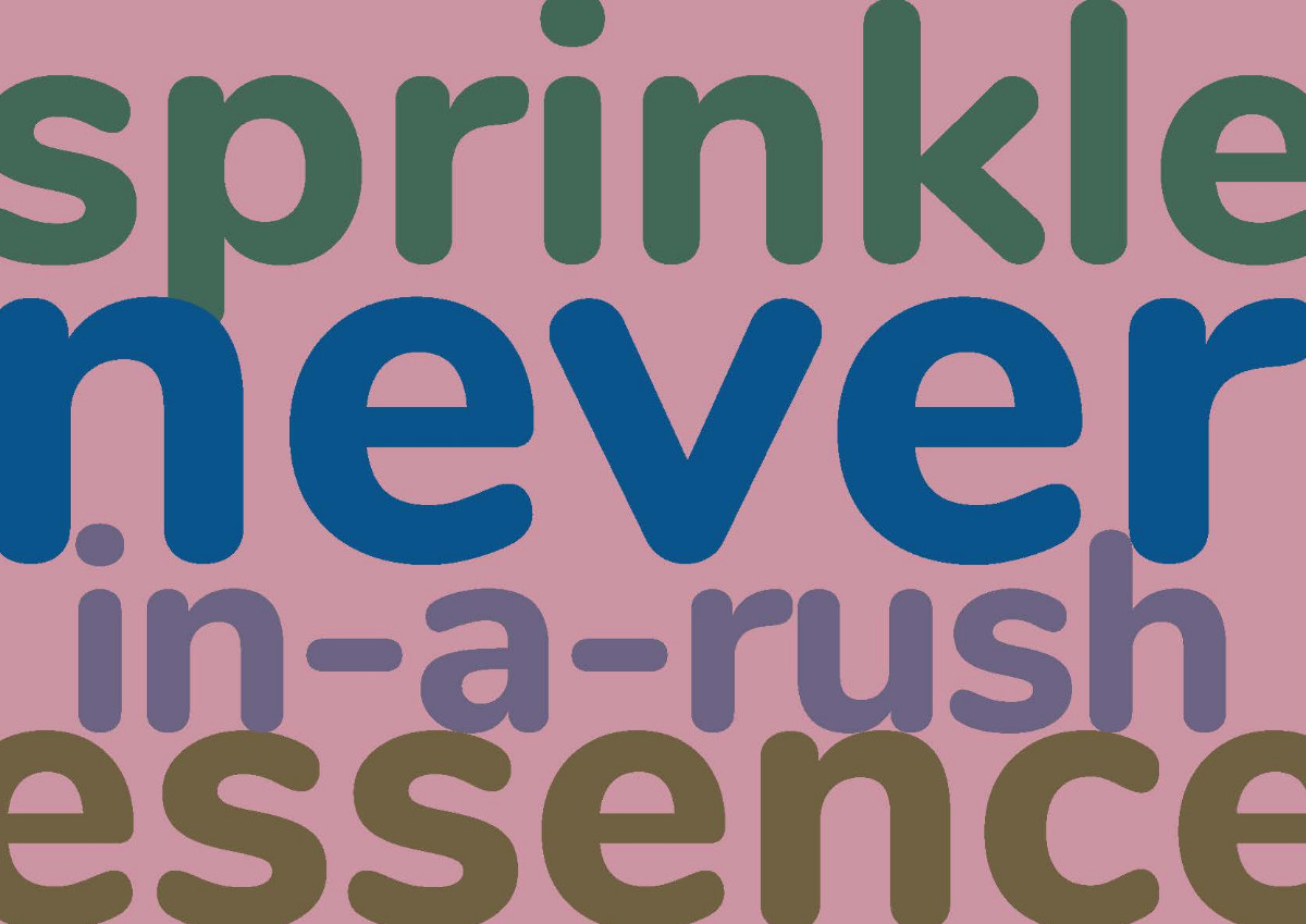 Soft Opening | spinkle never-in-a-rush essence sur le site d’ARTactif