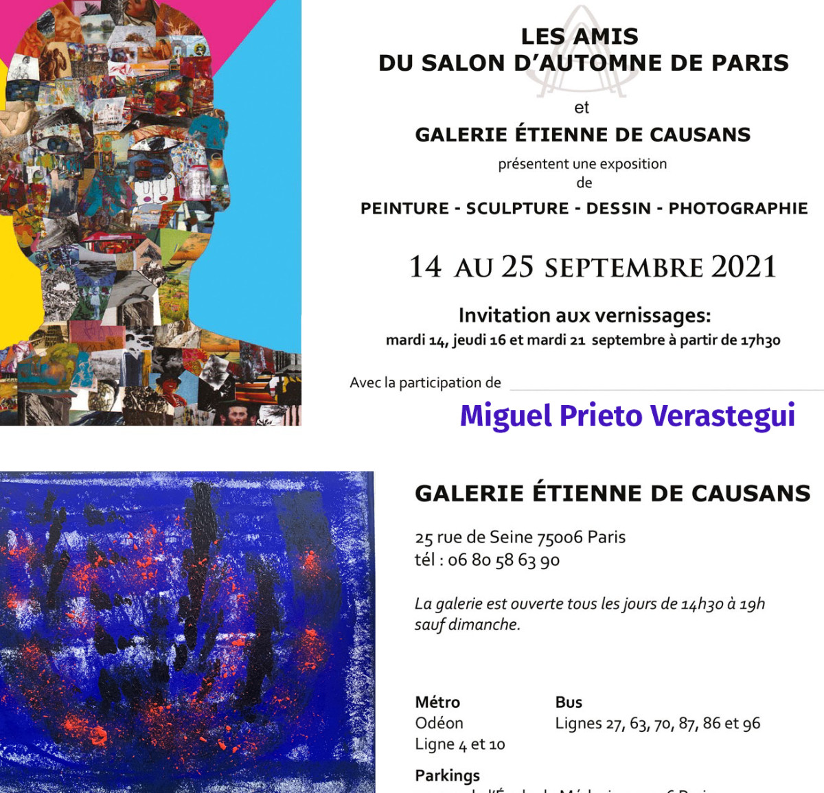 Exposition Amis du salon d’automne de Paris sur le site d’ARTactif