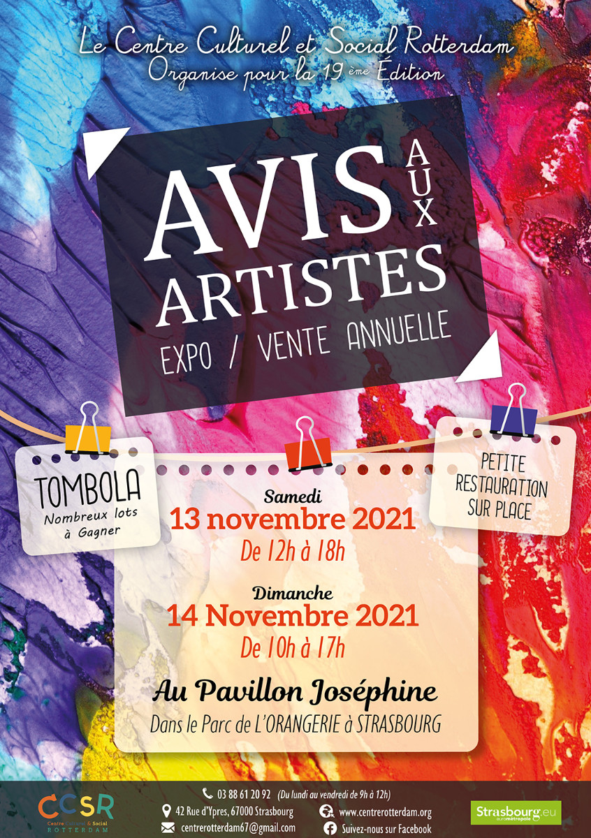 AVIS AUX ARTISTES STRASBOURG sur le site d’ARTactif