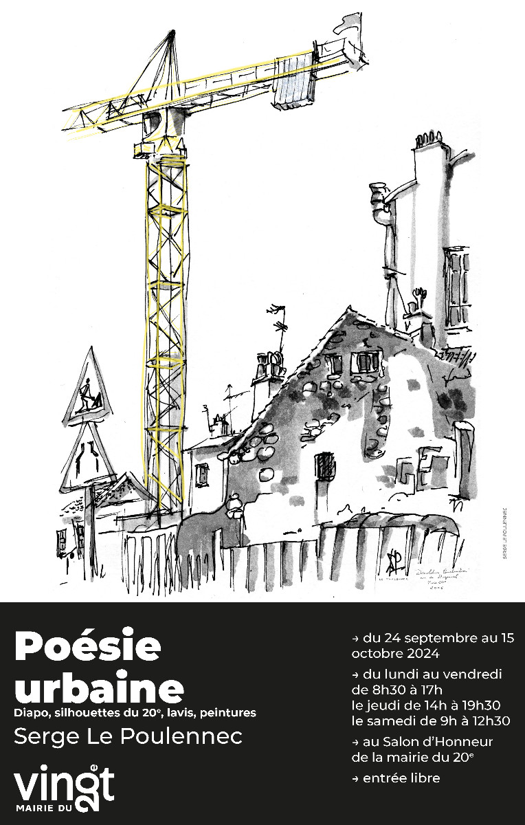 POESIE URBAINE - MAIRIE DE PARIS 20 DU 27 NOV AU 14 OCTOBRE2024 - sur le site d’ARTactif