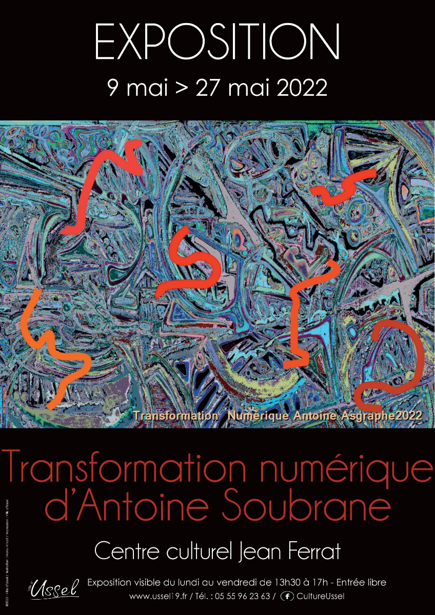 TRANSFORMATIONS  NUMERIQUES  D' ANTOINE  SOUBRANE sur le site d’ARTactif