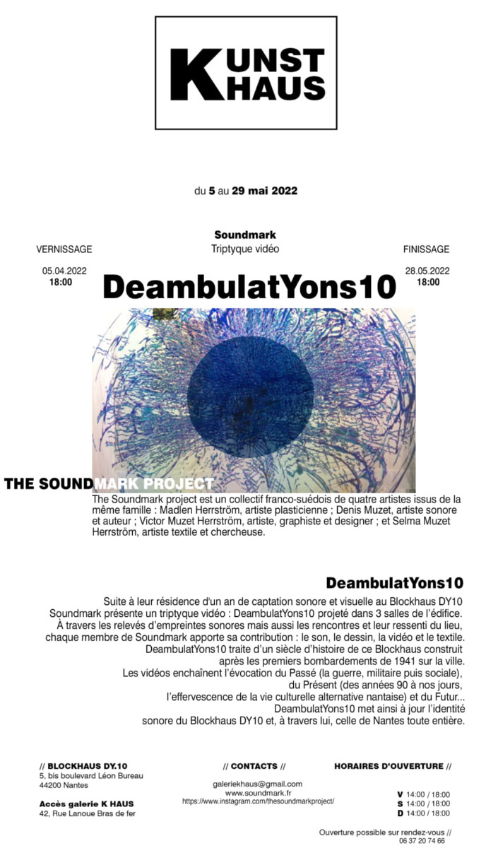 DEAMBULAYONS 1941-2041, un siècle d'empreintes sonores d'un blockhaus. sur le site d’ARTactif