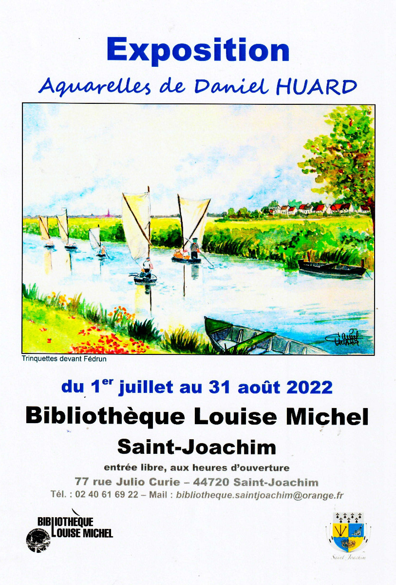 AQUARELLES À LA BIBLIOTHÈQUE DE SAINT-JOACHIM 44 sur le site d’ARTactif