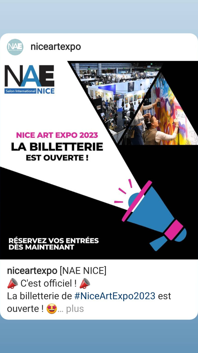 Nice Art Expo sur le site d’ARTactif