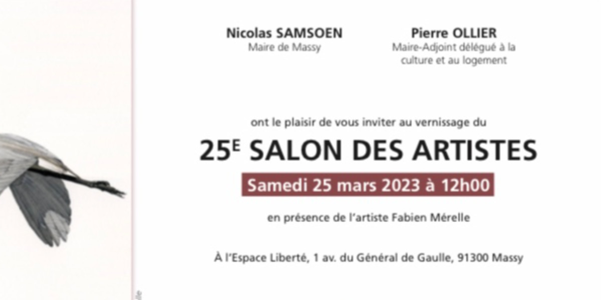 25 ÈME SALON DES ARTISTES MASSICOIS sur le site d’ARTactif