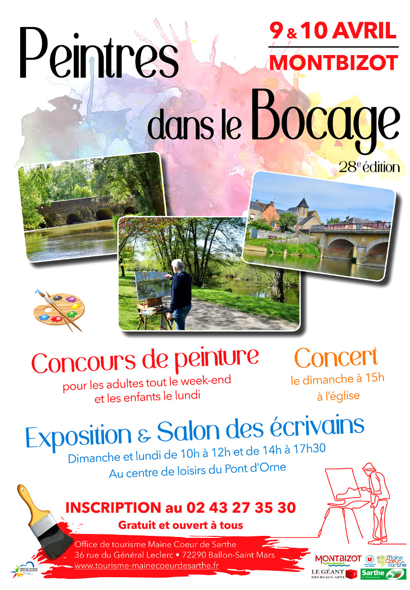 PEINTRES DANS LE BOCAGE ET EXPO À MONTBIZOT 72 sur le site d’ARTactif