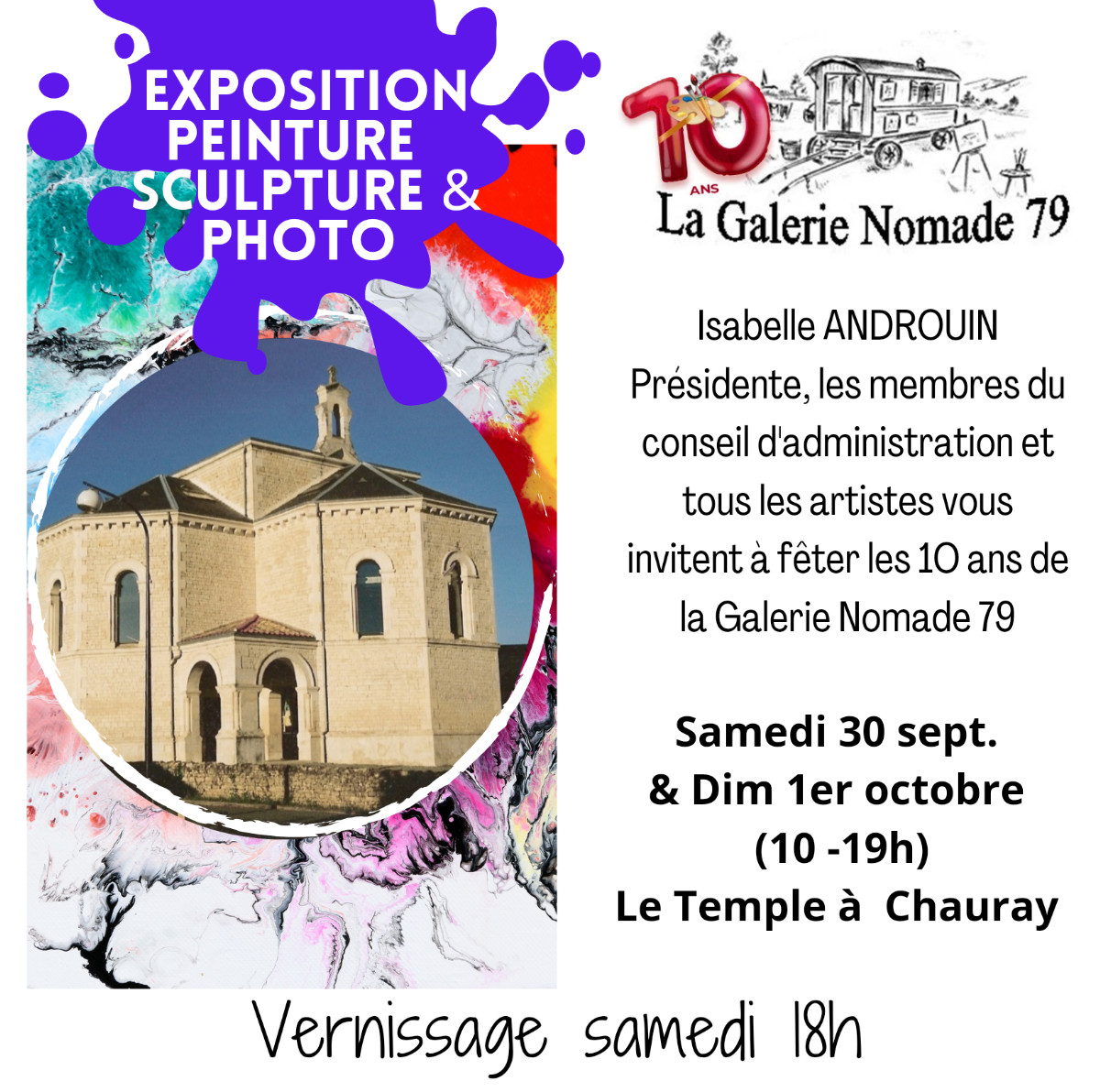 La Galerie Nomade expose à Chauray (Deux-Sèvres) sur le site d’ARTactif