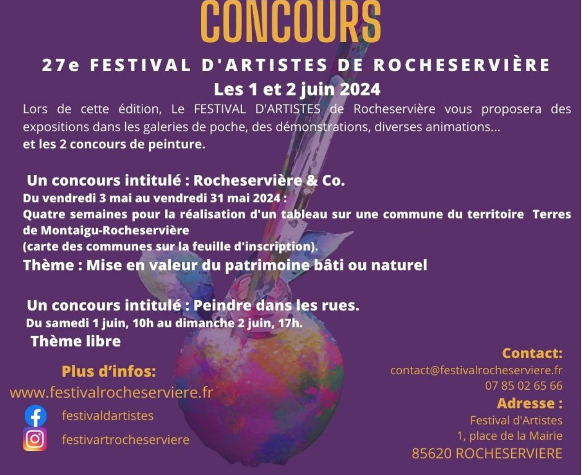 Festival d'Artistes de Rocheservière (85) sur le site d’ARTactif
