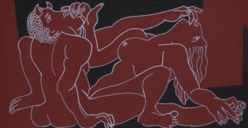 Œuvre contemporaine nommée « Faun and Nymph », Réalisée par LáZARO FERRé