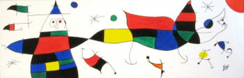 Œuvre contemporaine nommée « Hommage à Miro 11 », Réalisée par C.BELLINI
