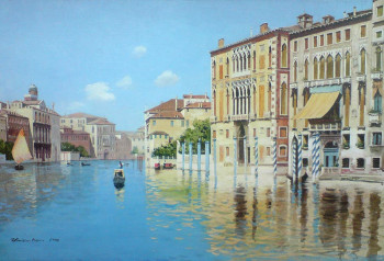 Œuvre contemporaine nommée « Rue d'Azur à Venise », Réalisée par YARRI