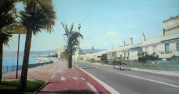 Œuvre contemporaine nommée « Les grandes chaleur à Nice », Réalisée par YARRI