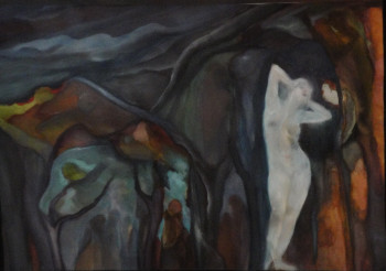 Œuvre contemporaine nommée « Peinture 1953 », Réalisée par NADINE SANTAMARIA