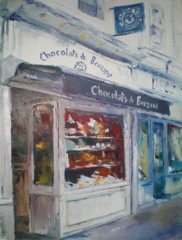 Œuvre contemporaine nommée « La chocolaterie », Réalisée par GISELE CECCARELLI