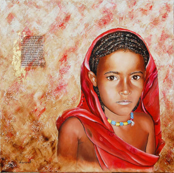 Œuvre contemporaine nommée « La petite éthiopienne », Réalisée par LYSAND