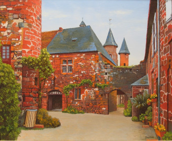 Œuvre contemporaine nommée « Le grès rouge de Collonges », Réalisée par MARCEL DUMAS