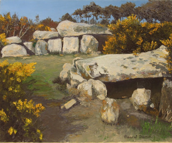 Œuvre contemporaine nommée « Dolmens », Réalisée par MARCEL DUMAS