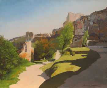 Œuvre contemporaine nommée « Matin aux Baux », Réalisée par MARCEL DUMAS