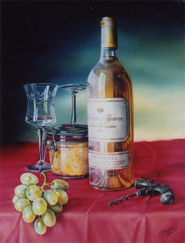 Œuvre contemporaine nommée « Château d'Yquem 1993 », Réalisée par CHRISTIAN LABELLE