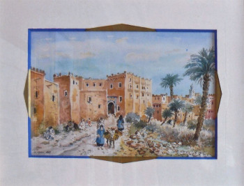 Œuvre contemporaine nommée « Le Maroc 3 », Réalisée par JEAN-CLAUDE DUBOIL