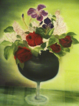 Œuvre contemporaine nommée « Bouquet », Réalisée par NADINE SANTAMARIA