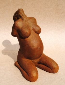 Œuvre contemporaine nommée « {"fr":"femme gravide"} », Réalisée par JEAN-PIERRE TAUZIA