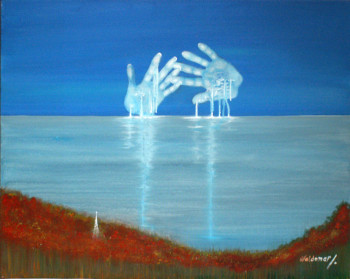 Œuvre contemporaine nommée « L'Horizon de Mon Île », Réalisée par WALDEMAR NOBRE
