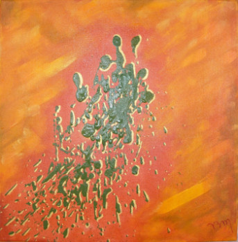 Œuvre contemporaine nommée « Orange I », Réalisée par BONNEAU-MARRON