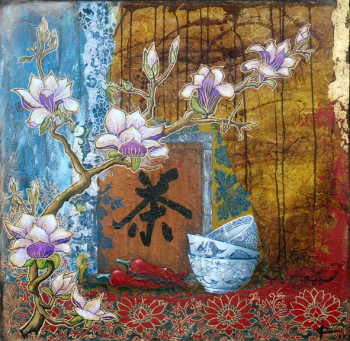 Œuvre contemporaine nommée « Lili magnolia », Réalisée par ISABELLE CAMPAGNAC