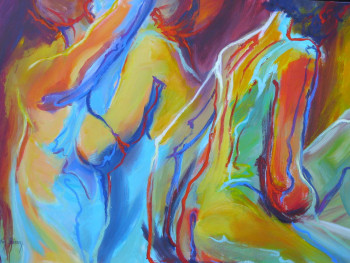 Œuvre contemporaine nommée « RETROUVER LA POSE », Réalisée par R. BERTIN BISSON