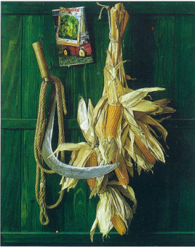 Œuvre contemporaine nommée « La gerbe de maïs, 1981 », Réalisée par JEAN MALICE
