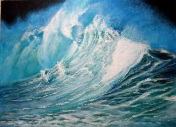 Œuvre contemporaine nommée « La vagues », Réalisée par SORIA JOSE