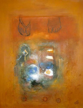 Œuvre contemporaine nommée « SUR LES TRACES D'UN ORPHELIN », Réalisée par GATIEN NGANGUE EMBOLA