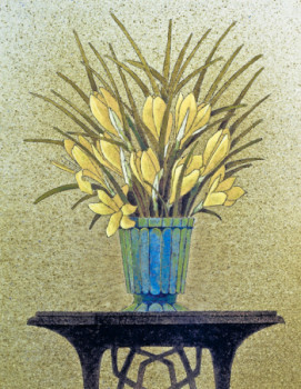 Œuvre contemporaine nommée « Bouquet de crocus », Réalisée par JEAN CLAUDE MAUREL