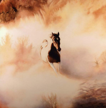 Œuvre contemporaine nommée « Le petit cheval », Réalisée par SANI