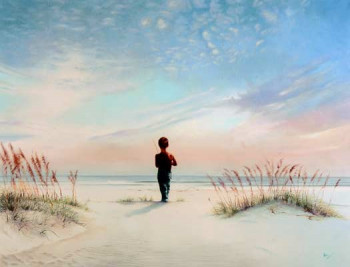 Œuvre contemporaine nommée « La mer et l'enfant », Réalisée par SANI