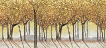 Œuvre contemporaine nommée « Lumière d'automne », Réalisée par JEAN CLAUDE MAUREL