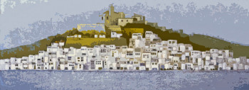 Œuvre contemporaine nommée « Ibiza », Réalisée par JEAN CLAUDE MAUREL