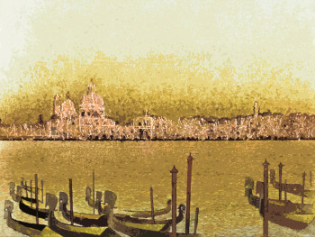 Œuvre contemporaine nommée « Venise - San Giorgio », Réalisée par JEAN CLAUDE MAUREL