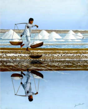 Œuvre contemporaine nommée « Reflets salés », Réalisée par JEAN CHOUET