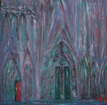 Œuvre contemporaine nommée « Cathédrale de Strasbourg », Réalisée par NADIA VIGUIER
