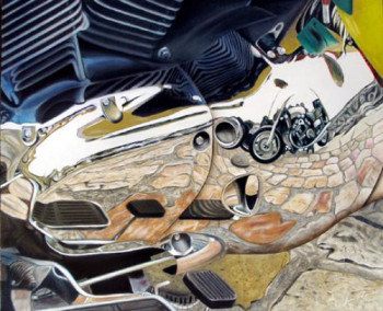 Œuvre contemporaine nommée « Harley-Davidson », Réalisée par JEAN CHOUET