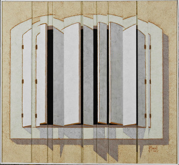 Œuvre contemporaine nommée « Fenêtre II », Réalisée par JEAN CLAUDE MAUREL