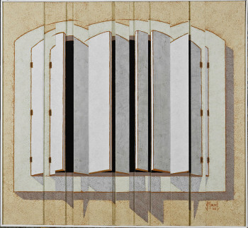 Œuvre contemporaine nommée « Fenêtre II », Réalisée par JEAN CLAUDE MAUREL