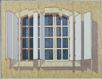 Œuvre contemporaine nommée « Fenêtre VI », Réalisée par JEAN CLAUDE MAUREL
